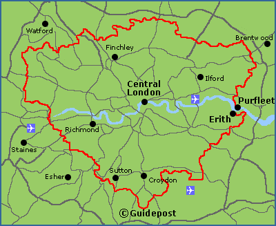 Map of the London Outer Orbital Path