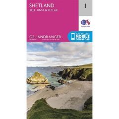 OS Landranger Map 1, Shetland – Yell, Unst and Fetlar