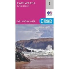 OS Landranger Map 9, Cape Wrath, Durness and Scourie