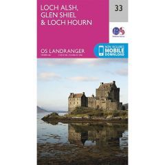 OS Landranger Map 33, Loch Alsh, Glen Shiel and Loch Hourn
