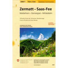Zermatt-Saas Fee Walking Map 3306T