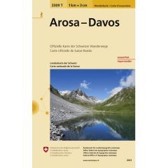 Arosa-Davos Walking Map 3309T