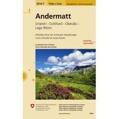 Andermatt Walking Map 3314T