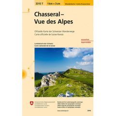 Chasseral - Vue des Alpes Walking Map 3315T