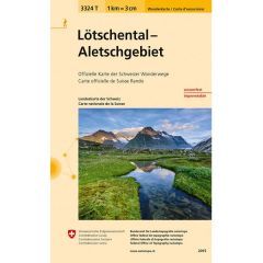 Lötschental - Aletschgebiet Walking Map 3324T