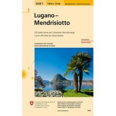 Lugano - Mendrisiotto Walking Map 3328T