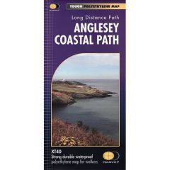 Buy the Anglesey Coastal Path XT40 Harvey Map that shows the entire Anglesey Coastal path route on 1 sheet