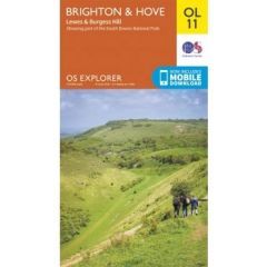 OS Explorer Map OL11 - Brighton and Hove