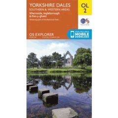 OS Explorer Map OL02 - Yorkshire Dales - Southern and Western areas