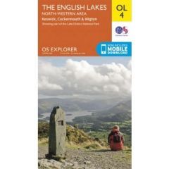 OS Explorer Map OL04 - The English Lakes - North Western area