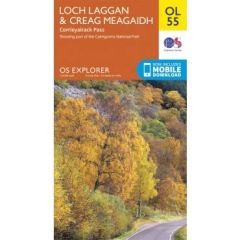 OS Explorer Map OL55 - Loch Laggan, Creag Meagaidh and Corrieyairack Pass