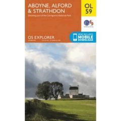 OS Explorer Map OL59 - Aboyne, Alford and Strathdon