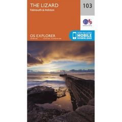 OS Explorer Map 103 - The Lizard,  Falmouth and Helston