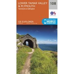 OS Explorer Map 108 - Lower Tamar Valley and Plymouth