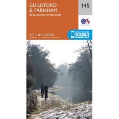OS Explorer Map 145 - Guildford and Farnham