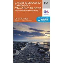OS Explorer Map 151 - Cardiff and Bridgend