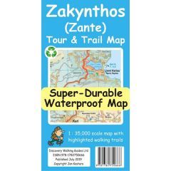 Zakynthos (Zante) Tour and Trail Super-Durable Map